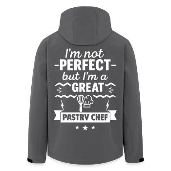 I'm Not Perfect But I'm a Great Pastry Chef - Men’s Recycled Softshell Jacket by Stanley/Stella - black - Back - AI Model Male 185 light (185cm)