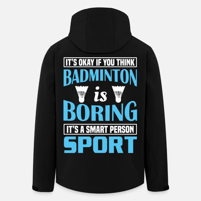 Badminton - Veste softshell homme en polyester recyclé Stanley/Stella - noir