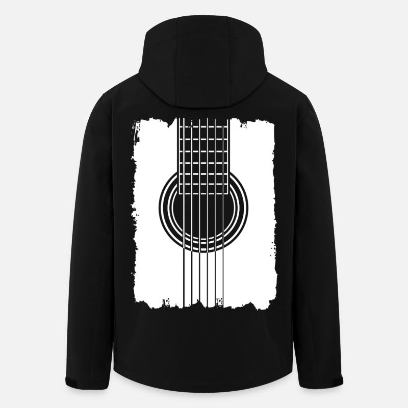 Guitar Poster Graffiti Style - Men’s Recycled Softshell Jacket by Stanley/Stella - black