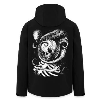 Verheddert in der Tiefe - Recycelte Männer Softshell-Jacke von Stanley/Stella - Schwarz - Hinten - AI Model Male 185 light (185cm)