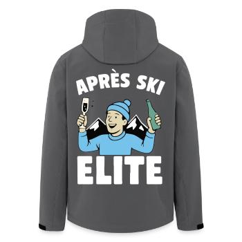 Après Ski Elite Celebration - Veste softshell homme en polyester recyclé Stanley/Stella - noir - Dos - AI Model Male 185 light (185cm)