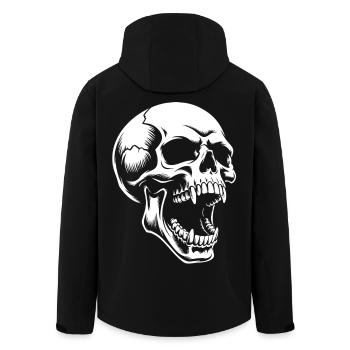 Le Crâne Hurlant - Veste softshell homme en polyester recyclé Stanley/Stella - noir - Dos - AI Model Male 185 light (185cm)