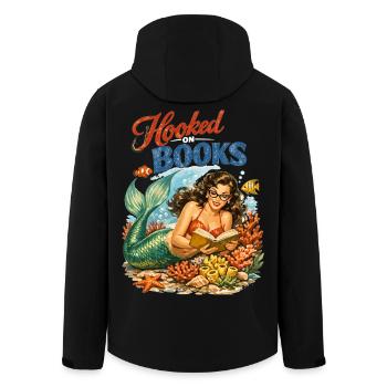 Sirène rétro : Accro aux livres Design de pin-up - Veste softshell homme en polyester recyclé Stanley/Stella - noir - Dos - AI Model Male 185 light (185cm)