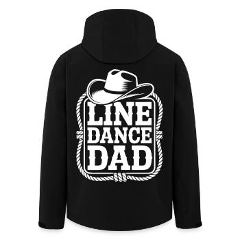 Line Dance Dad Cowboy - Men’s Recycled Softshell Jacket by Stanley/Stella - black - Back - AI Model Male 185 light (185cm)