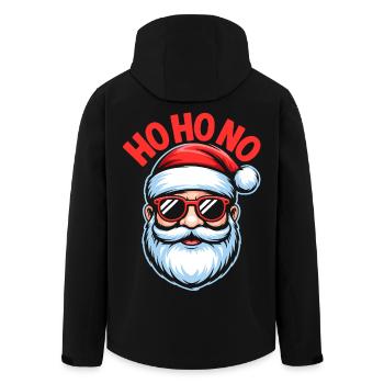 Ho Ho No Design - Men’s Recycled Softshell Jacket by Stanley/Stella - black - Back - AI Model Male 185 light (185cm)