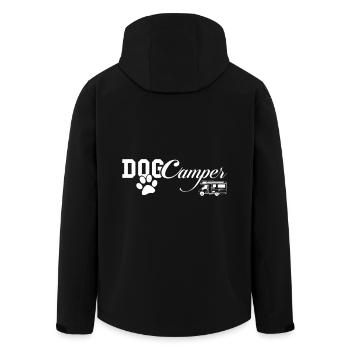 Only for true dog campers! - Men’s Recycled Softshell Jacket by Stanley/Stella - black - Back - AI Model Male 185 light (185cm)