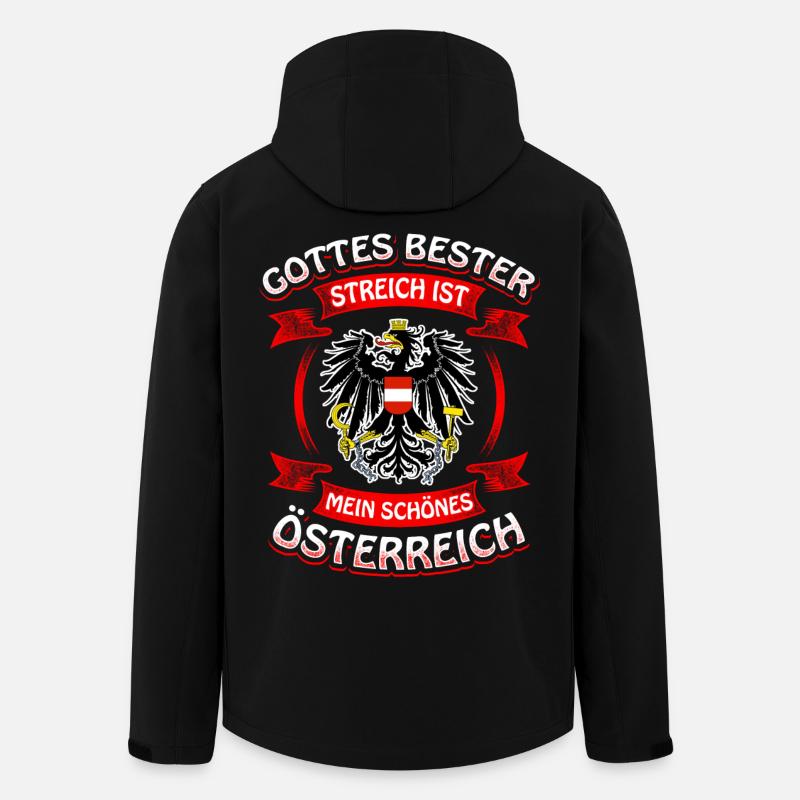 Gottes Bester streich-Österreich - Recycelte Männer Softshell-Jacke von Stanley/Stella - Schwarz