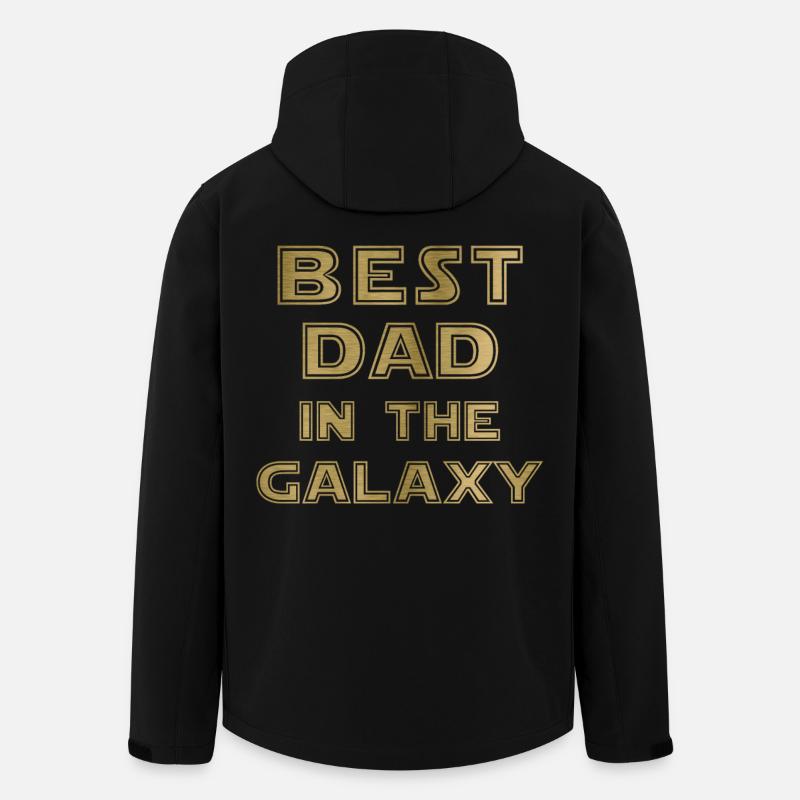 Best Dad in the Galaxy - Men’s Recycled Softshell Jacket by Stanley/Stella - black