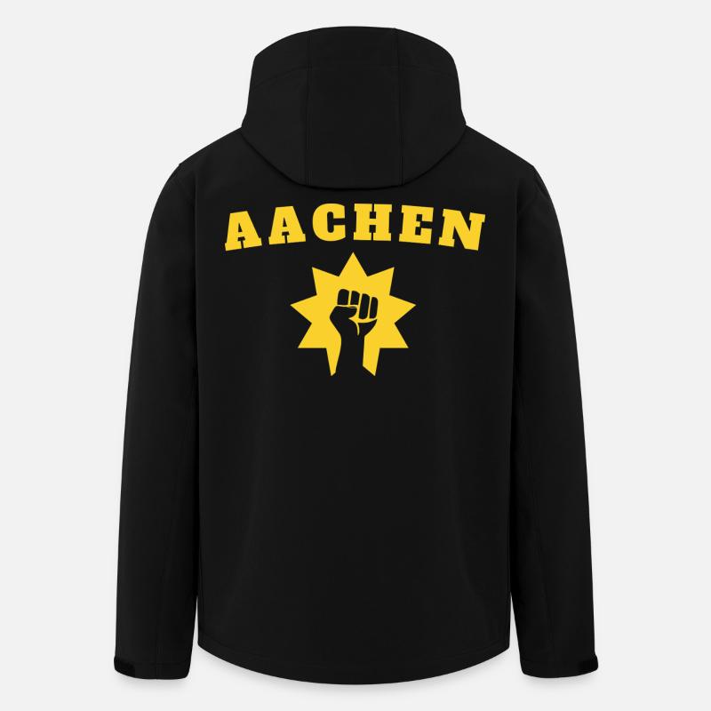 Aachen - Recycelte Männer Softshell-Jacke von Stanley/Stella - Schwarz