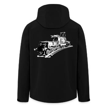 Locomotive (crocodile) - Veste softshell homme en polyester recyclé Stanley/Stella - noir - Dos - AI Model Male 185 light (185cm)