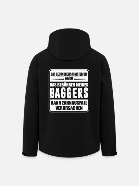 BAGGER MASCHINENFÜHRER BERUF - Recycelte Männer Softshell-Jacke von Stanley/Stella - Schwarz