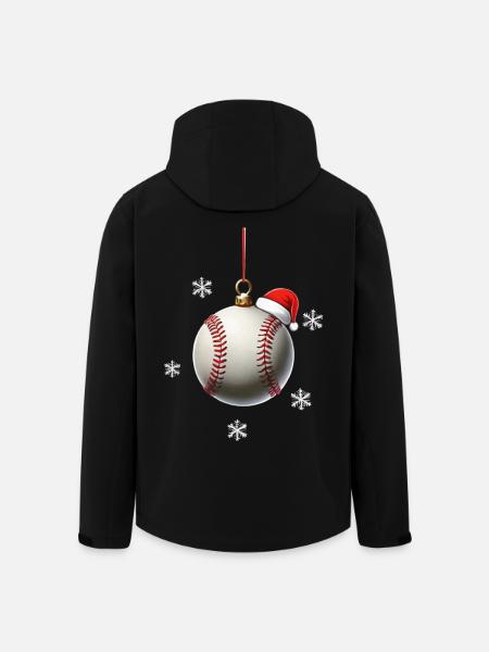 FROHE WEIHNACHTEN BASEBALL - Recycelte Männer Softshell-Jacke von Stanley/Stella - Schwarz