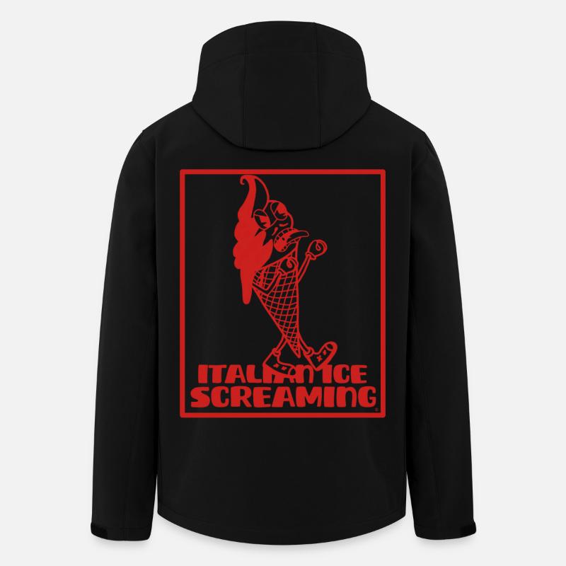 Screaming Italian Cream Mascot - Men’s Recycled Softshell Jacket by Stanley/Stella - black