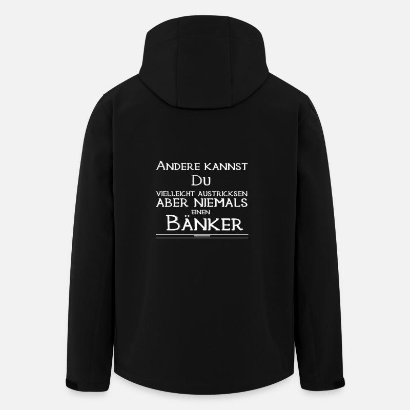 Bänker - Bank - Geschenk - Recycelte Männer Softshell-Jacke von Stanley/Stella - Schwarz