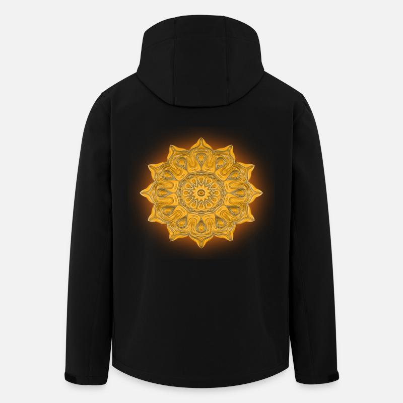 Sunlight Mandala - Men’s Recycled Softshell Jacket by Stanley/Stella - black