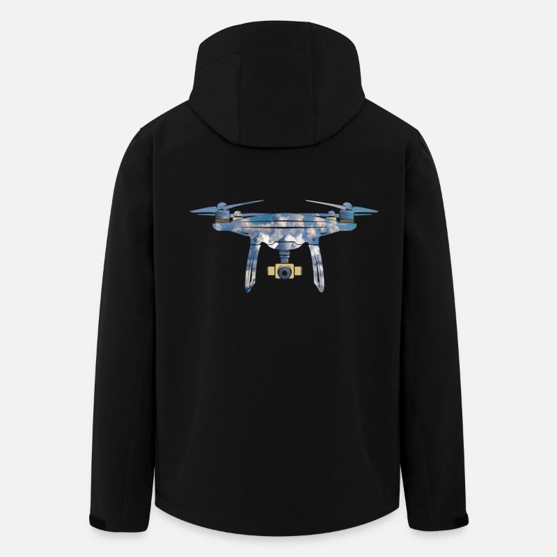 Drone Drohne - Recycelte Männer Softshell-Jacke von Stanley/Stella - Schwarz