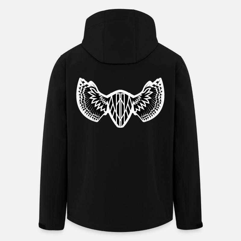 The Mystical Winged Ancient Shield - Men’s Recycled Softshell Jacket by Stanley/Stella - black