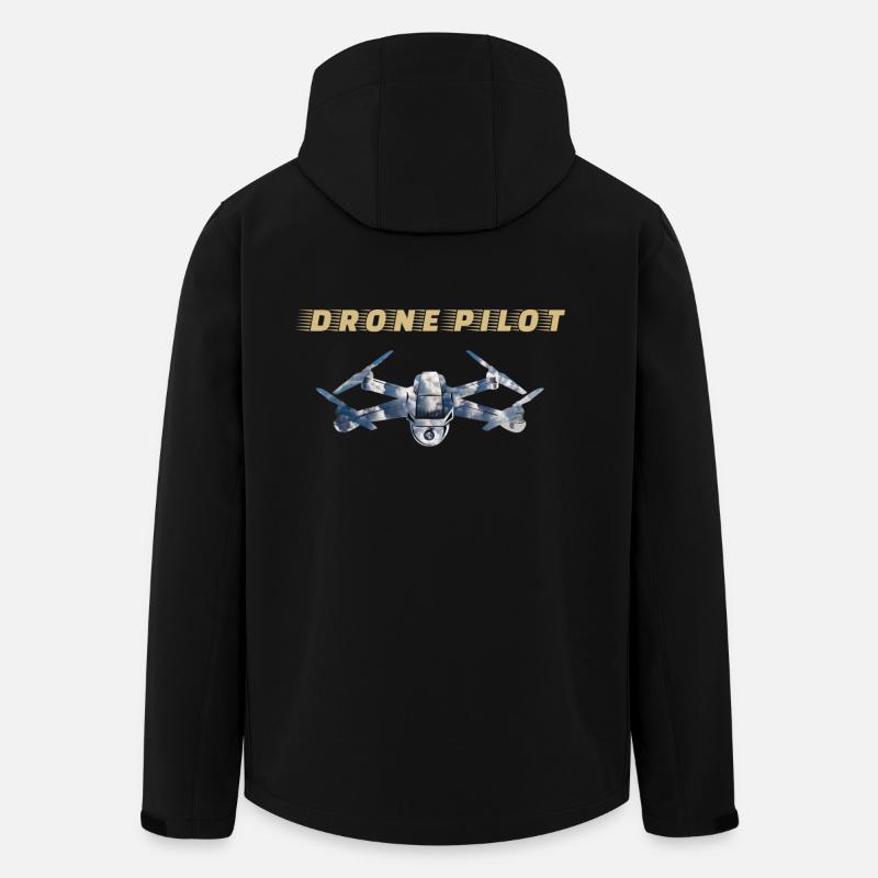 Drones Pilot Drone Pilot - Men’s Recycled Softshell Jacket by Stanley/Stella - black