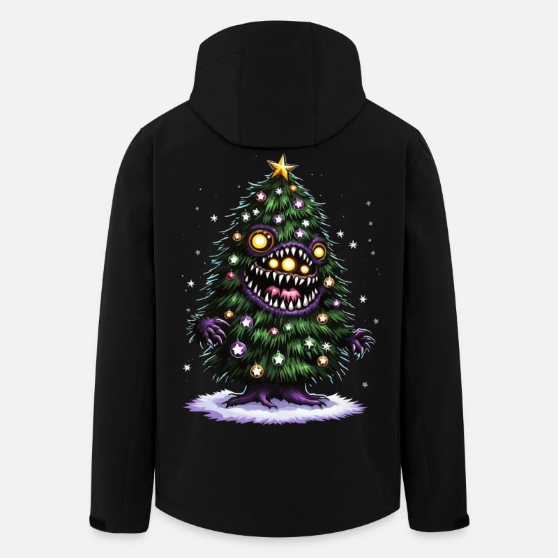 Weihnachtsbaum Monster - Recycelte Männer Softshell-Jacke von Stanley/Stella - Schwarz