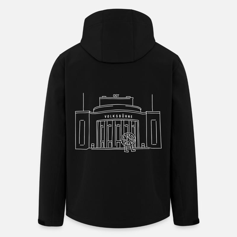 Volksbühne Berlin - Recycelte Männer Softshell-Jacke von Stanley/Stella - Schwarz