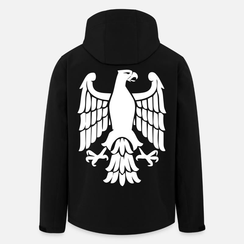 Eagle Icon - Men’s Recycled Softshell Jacket by Stanley/Stella - black