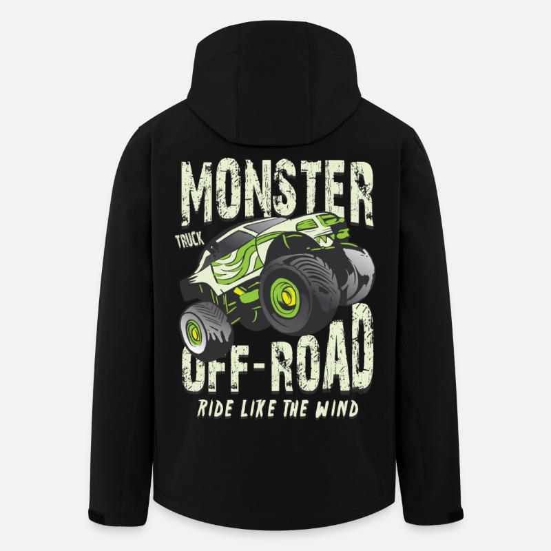 Monster Truck Offroad - Men’s Recycled Softshell Jacket by Stanley/Stella - black