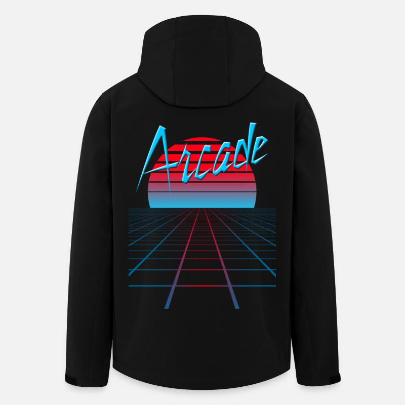NERDY forever - Arcade - Recycelte Männer Softshell-Jacke von Stanley/Stella - Schwarz