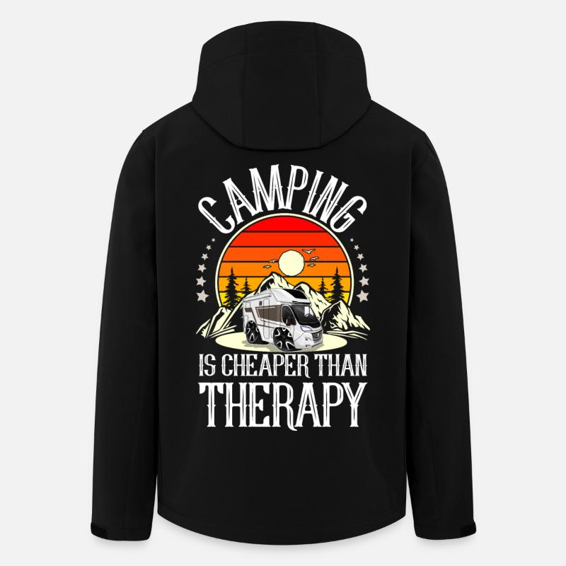 Camping Campen Camper - Men’s Recycled Softshell Jacket by Stanley/Stella - black