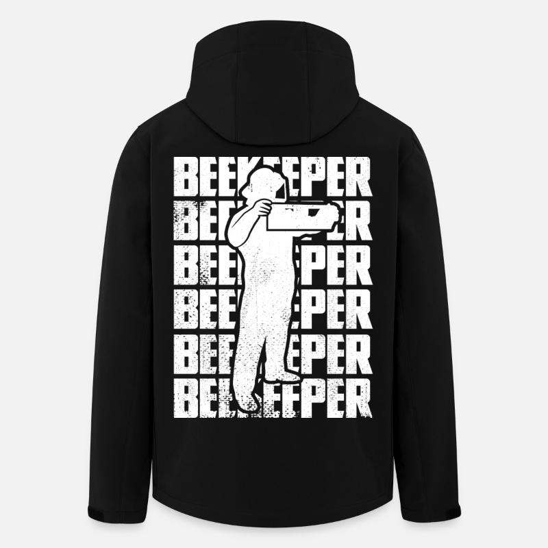 Lustiger Imker - Recycelte Männer Softshell-Jacke von Stanley/Stella - Schwarz