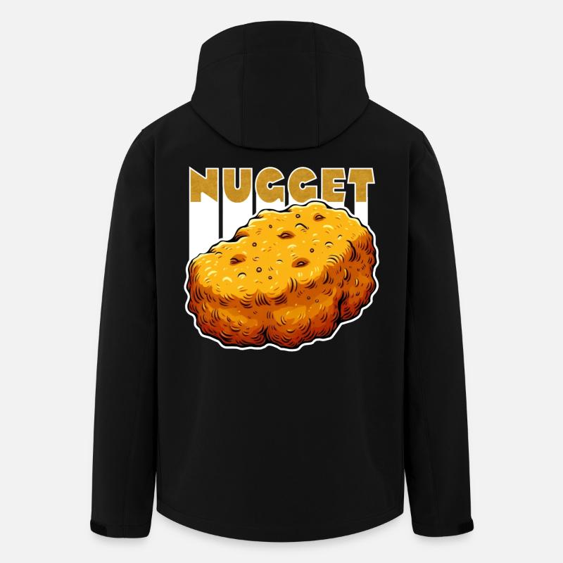 Nugget-Love Chicken Nugget - Men’s Recycled Softshell Jacket by Stanley/Stella - black