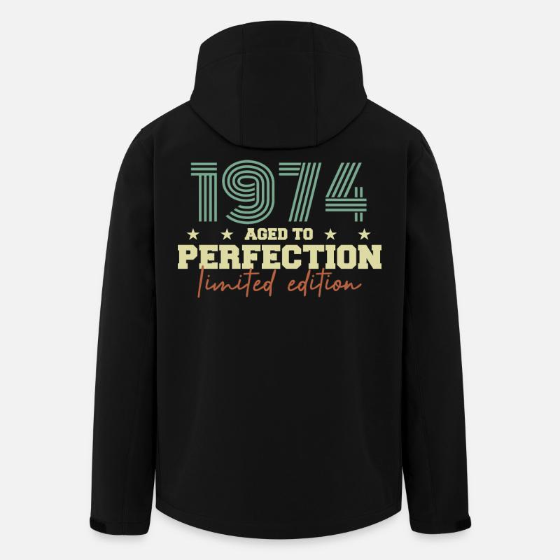 1974 - Recycelte Männer Softshell-Jacke von Stanley/Stella - Schwarz