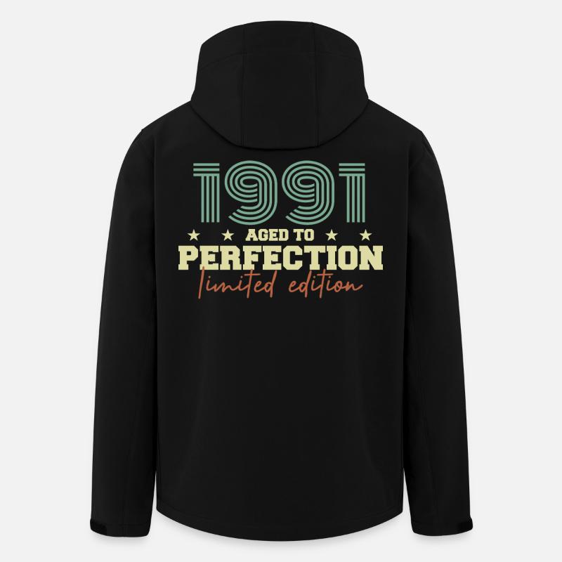 1991 - Recycelte Männer Softshell-Jacke von Stanley/Stella - Schwarz