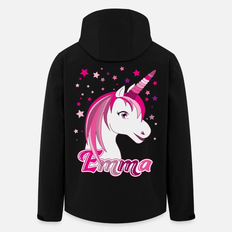 Emma, Mädchenname, Lieblingsname - Recycelte Männer Softshell-Jacke von Stanley/Stella - Schwarz