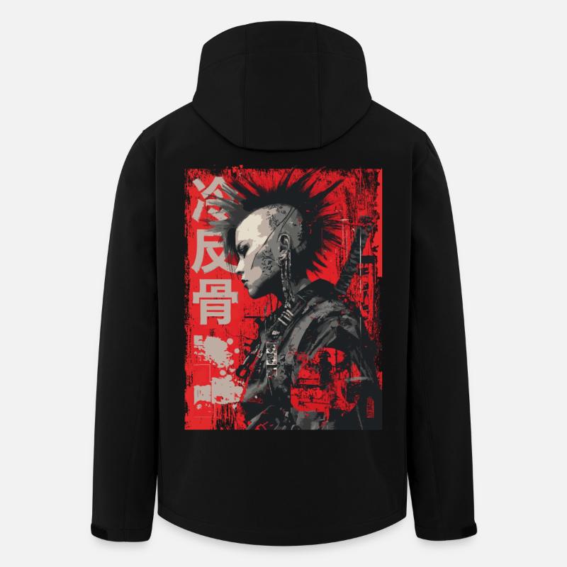 Punk Kriegerin – 冷反骨 Urban Art - Recycelte Männer Softshell-Jacke von Stanley/Stella - Schwarz