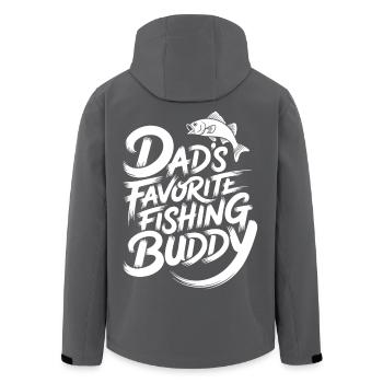 Le compagnon de pêche préféré de papa - Veste softshell homme en polyester recyclé Stanley/Stella - noir - Dos - AI Model Male 185 light (185cm)
