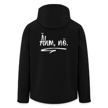 Ähm Nö Nein Haha No Faulenzer Faultier Neinsager - Recycelte Männer Softshell-Jacke von Stanley/Stella - Schwarz - Hinten - AI Model Male 185 light (185cm)