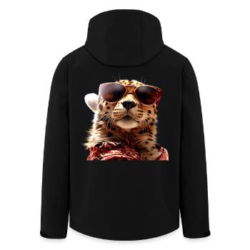 Lunettes de soleil guépard Chats guépard Mignon guépard - Veste softshell homme en polyester recyclé Stanley/Stella - noir - Dos - AI Model Male 185 light (185cm)