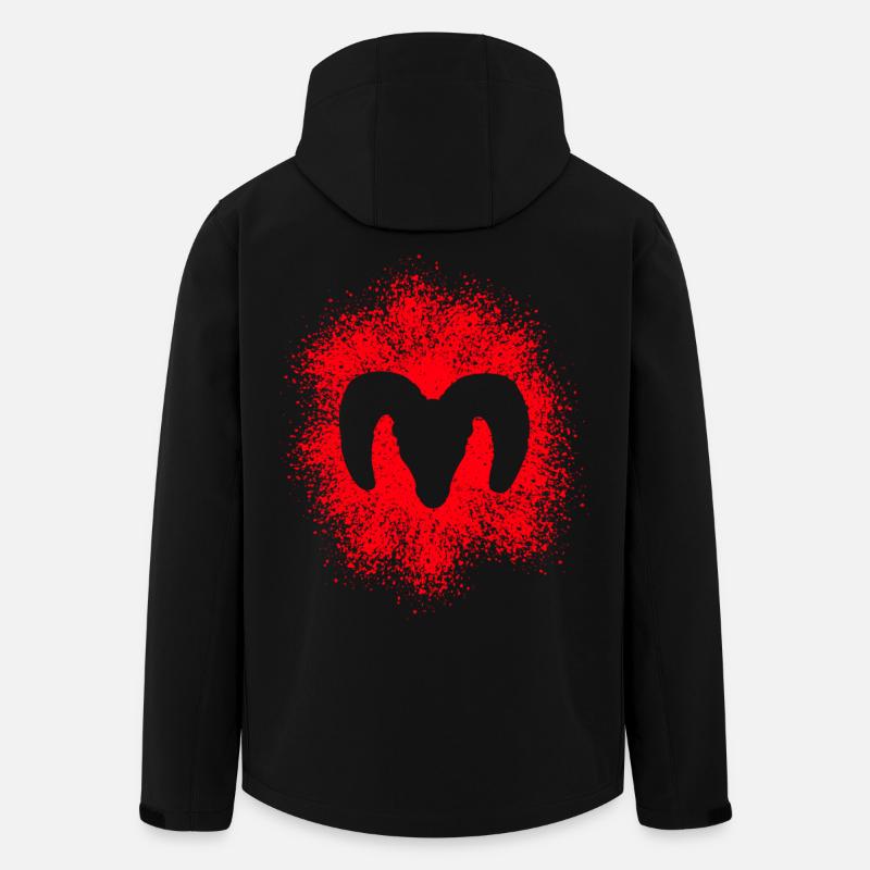 Mouflon d’Amérique - Veste softshell homme en polyester recyclé Stanley/Stella - noir
