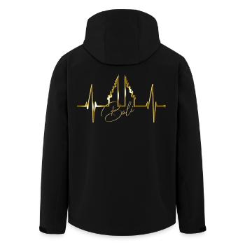 Bali Herzschlag Himmelstor Indonesien Liebe Bali - Recycelte Männer Softshell-Jacke von Stanley/Stella - Schwarz - Hinten - AI Model Male 185 light (185cm)