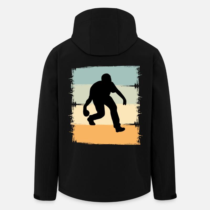 Boule Boccia Joueur de Boule - Veste softshell homme en polyester recyclé Stanley/Stella - noir
