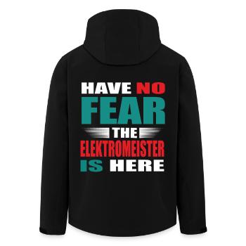 Have no Fear the Elektromeister is here Outfit - Recycelte Männer Softshell-Jacke von Stanley/Stella - Schwarz - Hinten - AI Model Male 185 light (185cm)