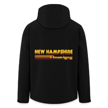 cool New Hampshire États-Unis États design - Veste softshell homme en polyester recyclé Stanley/Stella - noir - Dos - AI Model Male 185 light (185cm)
