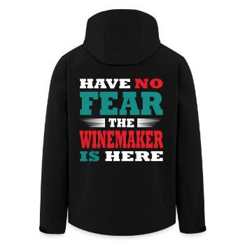 Have no Fear the Winzer is here Outfit - Men’s Recycled Softshell Jacket by Stanley/Stella - black - Back - AI Model Male 185 light (185cm)