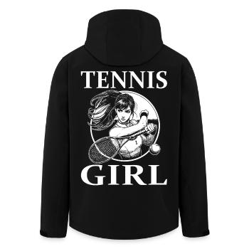 Tennis Girl - Design élégant - Veste softshell homme en polyester recyclé Stanley/Stella - noir - Dos - AI Model Male 185 light (185cm)