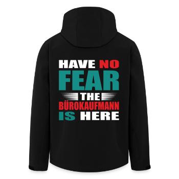 Have no Fear the Bürokaufmann is here Outfit - Recycelte Männer Softshell-Jacke von Stanley/Stella - Schwarz - Hinten - AI Model Male 185 light (185cm)