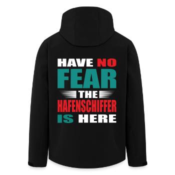 Have no Fear the Hafenschiffer is here Outfit - Recycelte Männer Softshell-Jacke von Stanley/Stella - Schwarz - Hinten - AI Model Male 185 light (185cm)