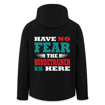 Have no Fear the Hundetrainer is here Outfit - Recycelte Männer Softshell-Jacke von Stanley/Stella - Schwarz - Hinten - AI Model Male 185 light (185cm)