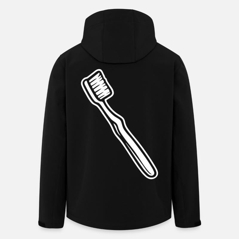 Toothbrush Design – Clean & Fun - Men’s Recycled Softshell Jacket by Stanley/Stella - black