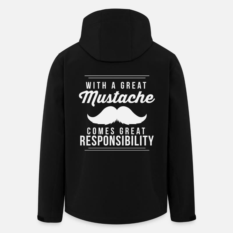 Mustache - Men’s Recycled Softshell Jacket by Stanley/Stella - black