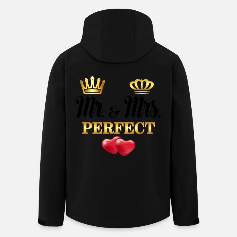 Mr & Mrs Perfect - Men’s Recycled Softshell Jacket by Stanley/Stella - black